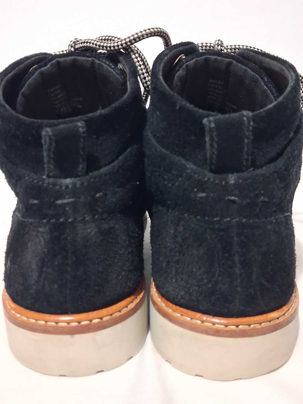 Coach Ester Embossed Black Suede Booties Womens Size 7.5 - Picture 4 of 9